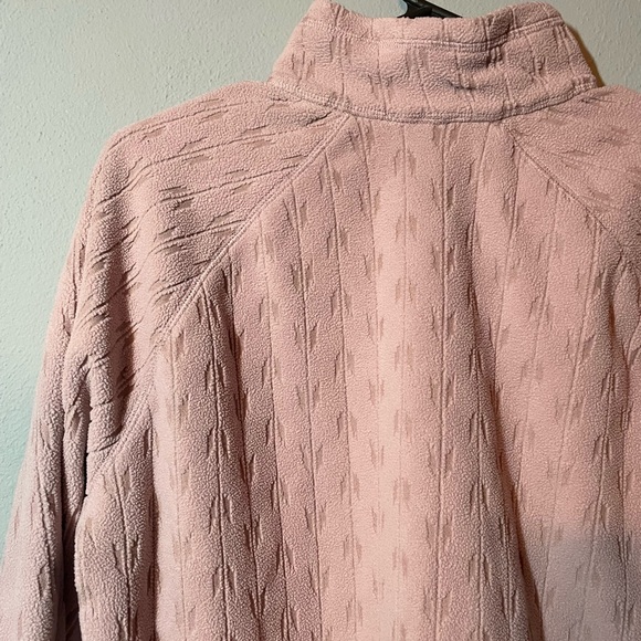 Eddie Bauer Dusty Rose Fleece Quarter Zip Pullover - Picture 7 of 8